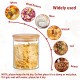 12PCs 300ml Airtight Glass Preserving Jar Food Tea Coffee Bean Storage Container